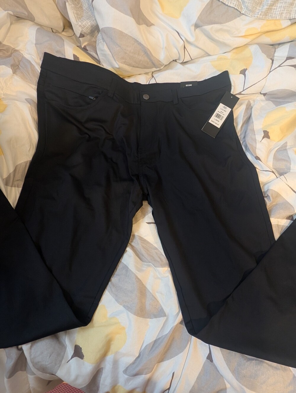 Men's Black Dress Pants - Classic Straight Fit